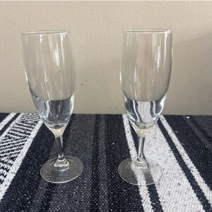 Elegant Clear Champagne Flutes